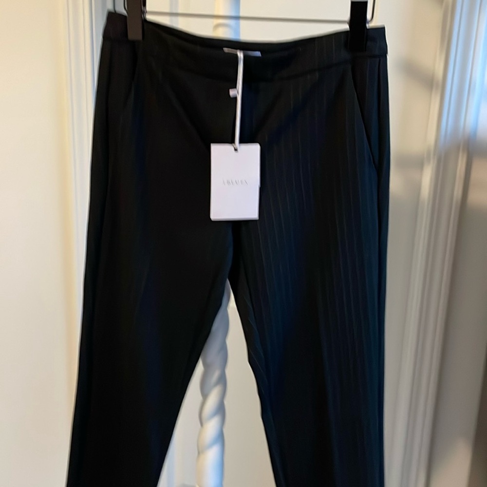 Brand:iBlues,Size:4,color,black with thin tripes,relaxed-fit stretch fabric,3 po